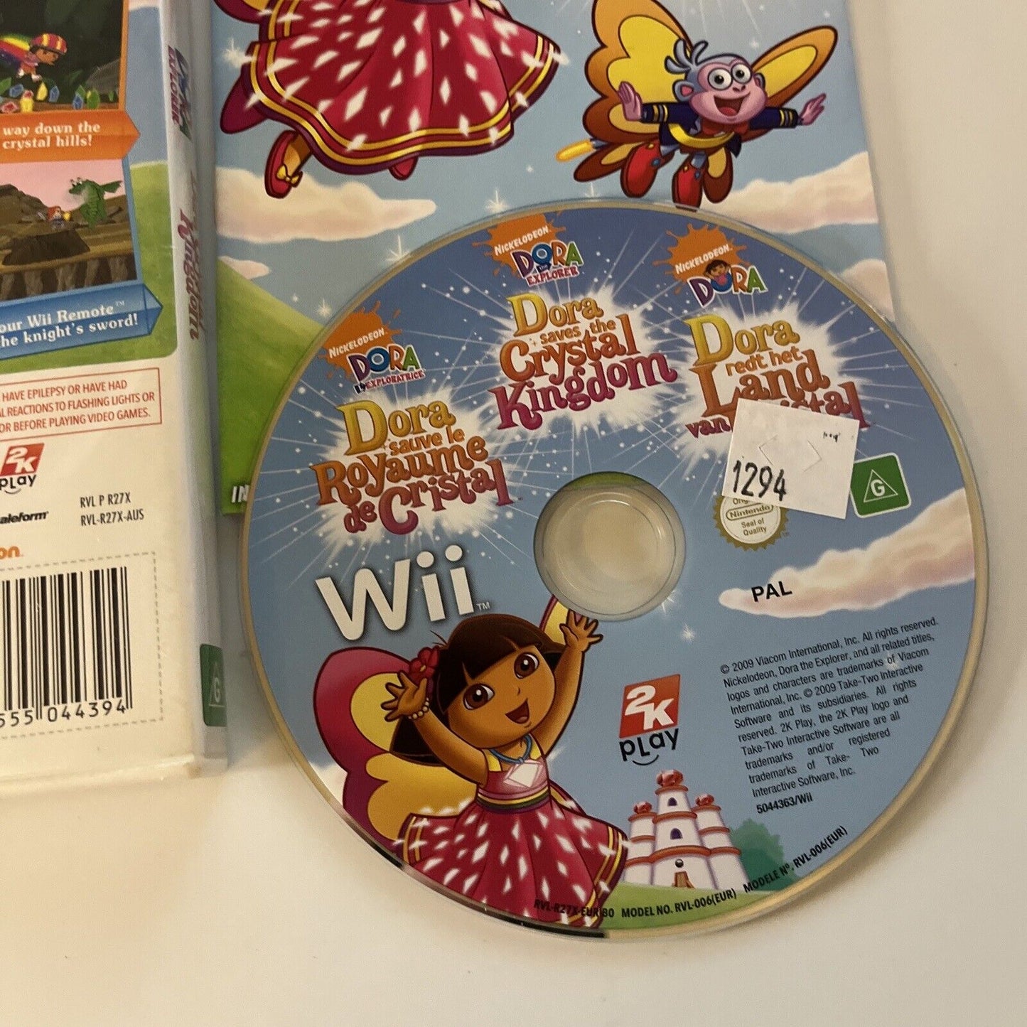 Dora the Explorer Saves the Crystal Kingdom - Nintendo Wii with Manual PAL