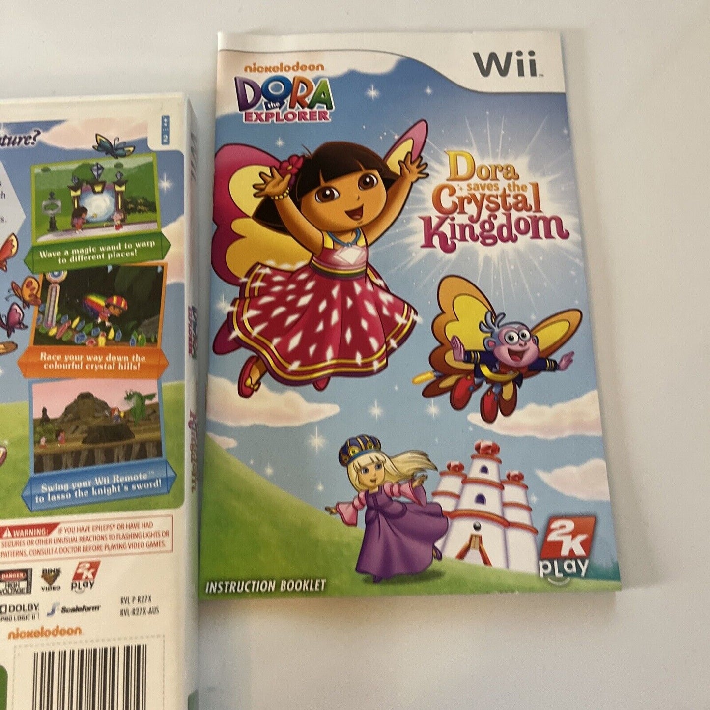 Dora the Explorer Saves the Crystal Kingdom - Nintendo Wii with Manual PAL