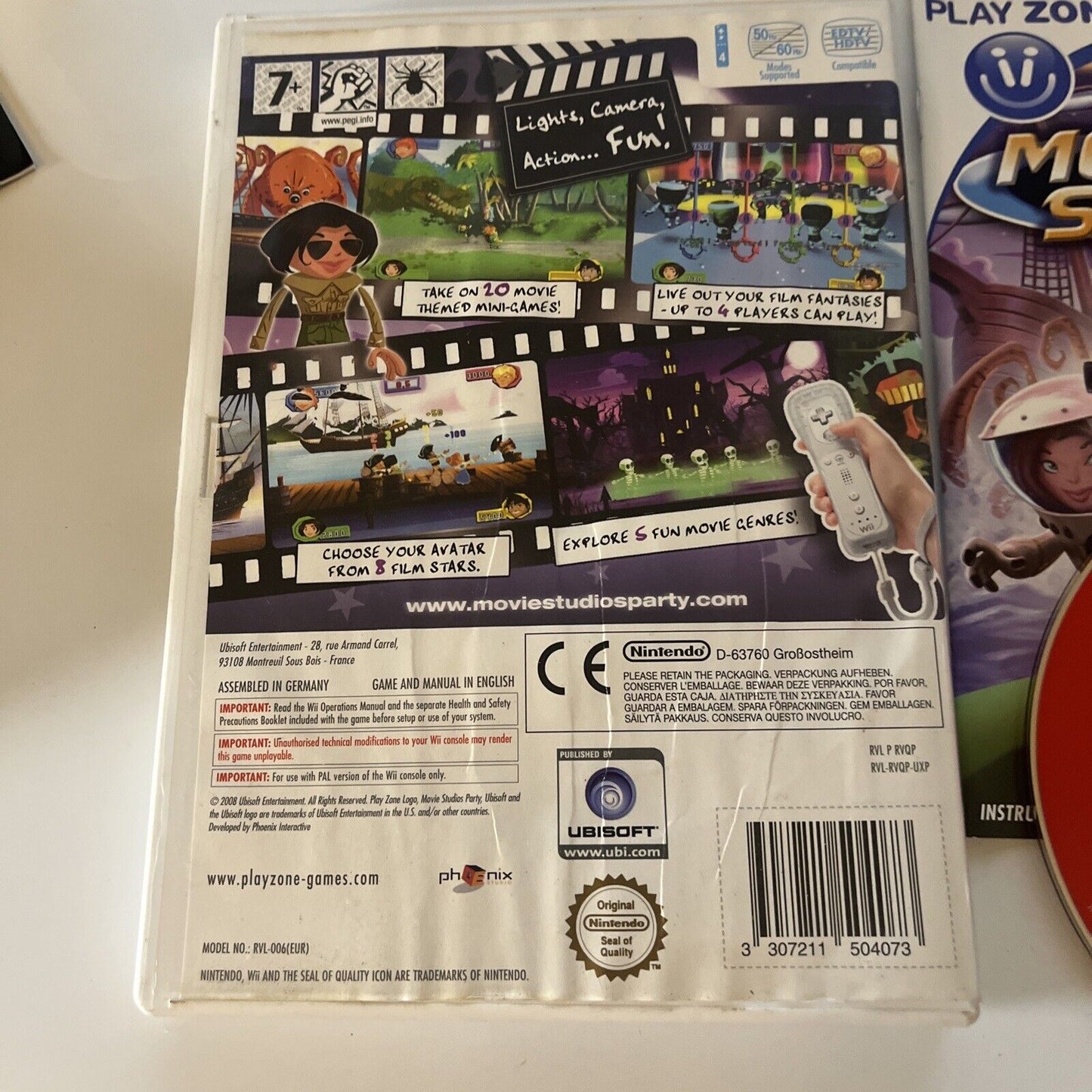 Movie Studio Party - Nintendo Wii PAL Manual