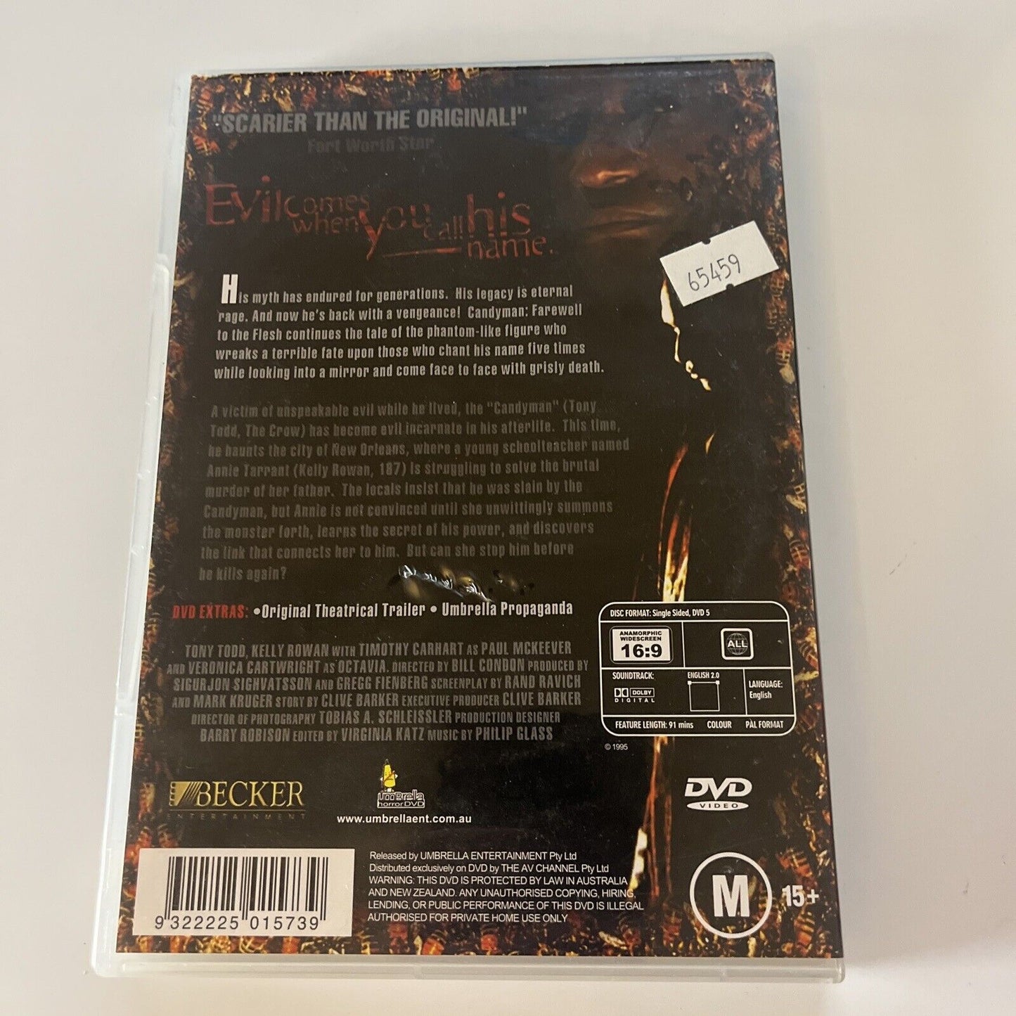 Candyman - Farewell To The Flesh (DVD, 1995) Veronica Cartwright All Regions