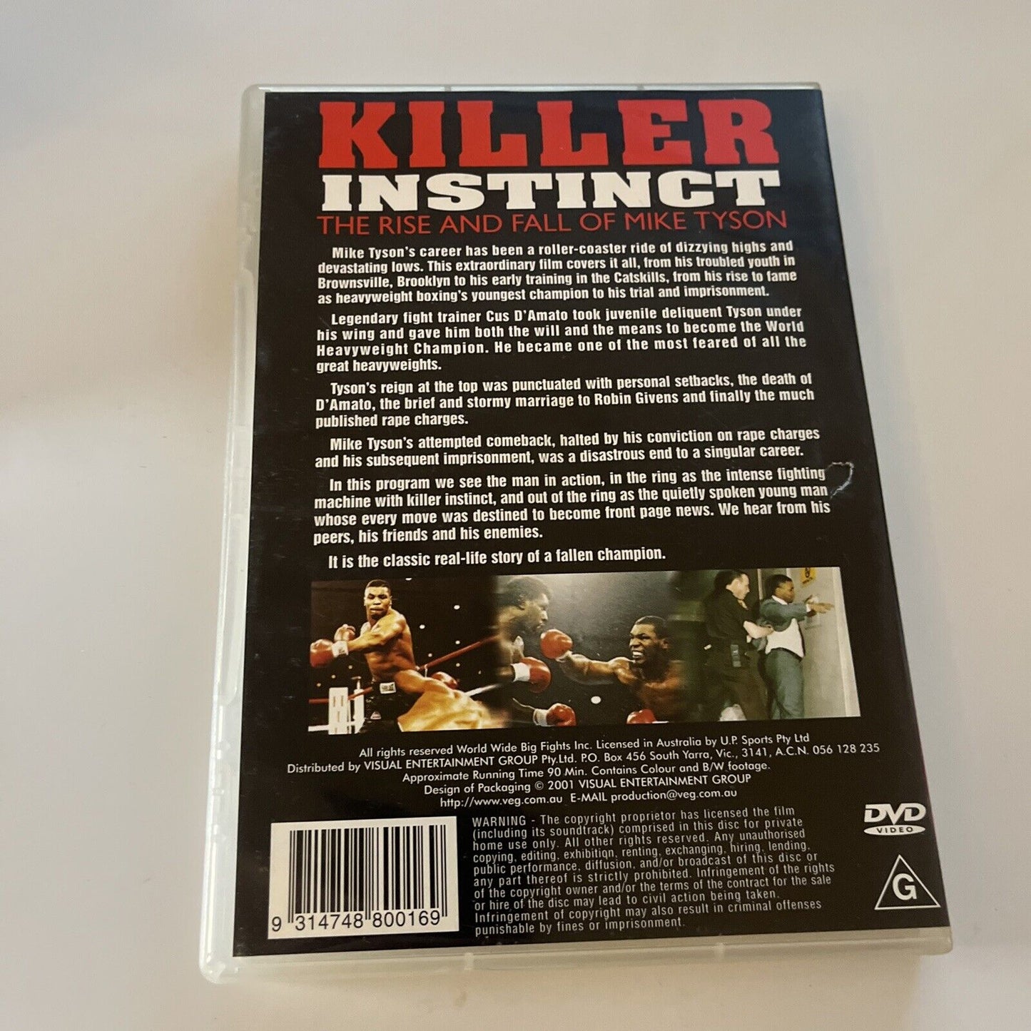 Killer Instinct - The Rise And Fall Of Mike Tyson (DVD, 2001) All Regions