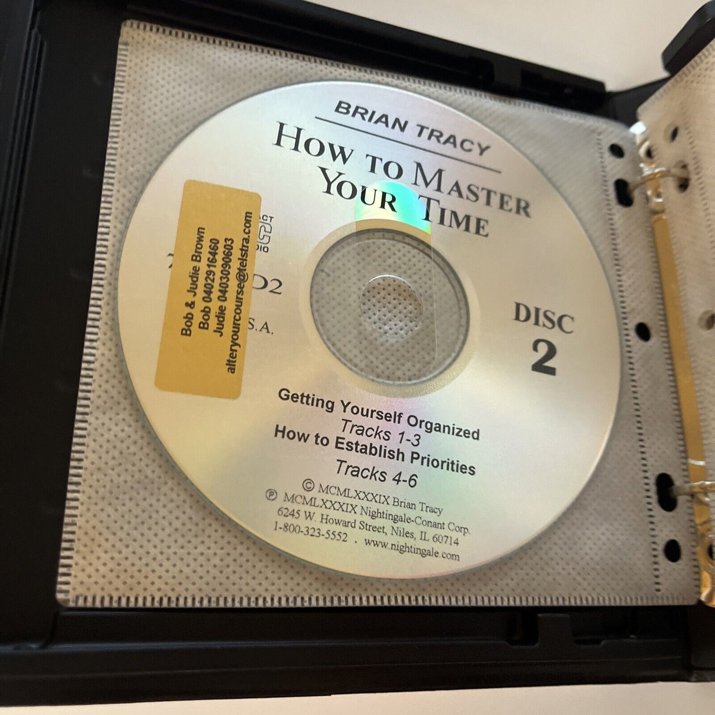 Brian Tracy - How To Master Your Time (Audio CD, 1989, 6-Disc)