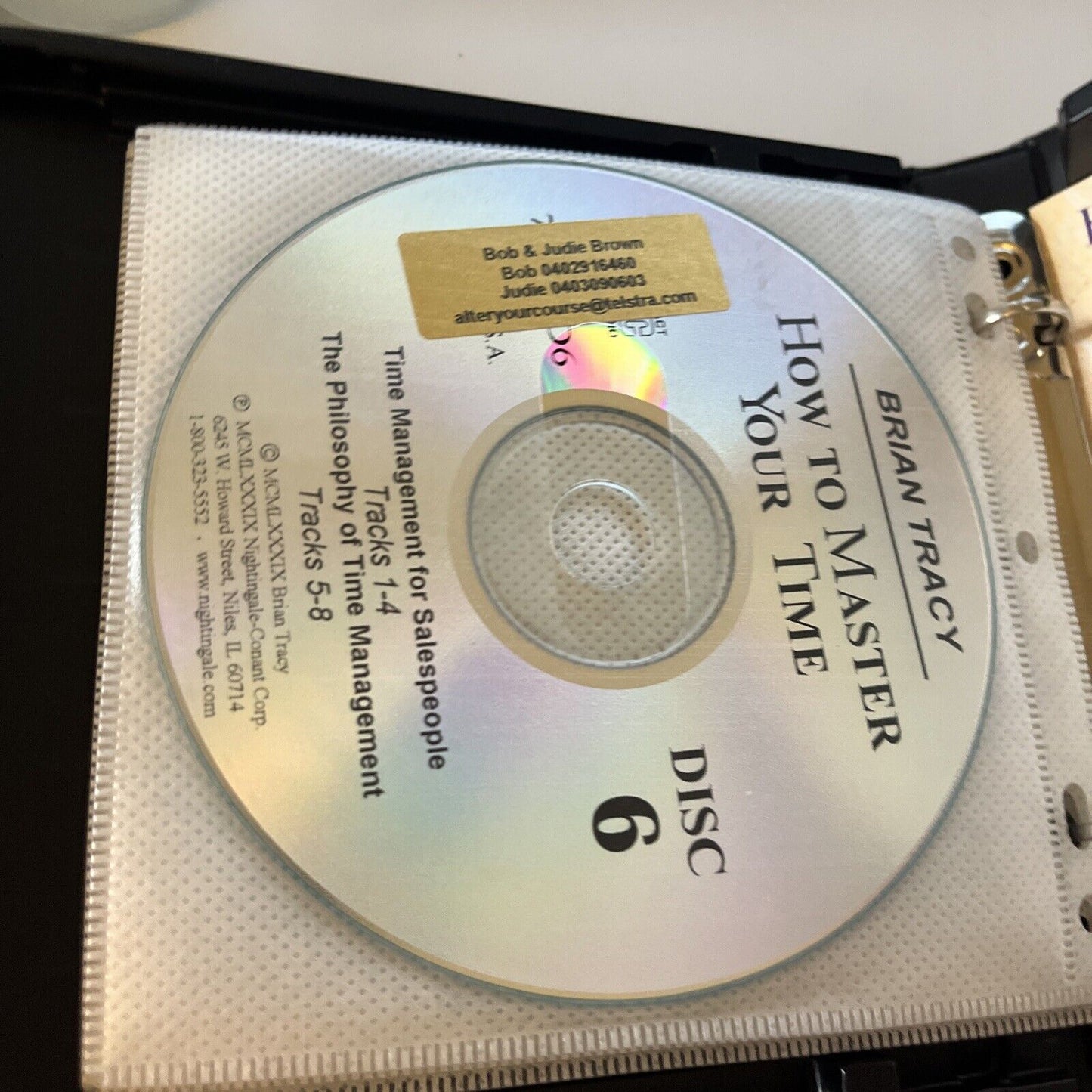 Brian Tracy - How To Master Your Time (Audio CD, 1989, 6-Disc)