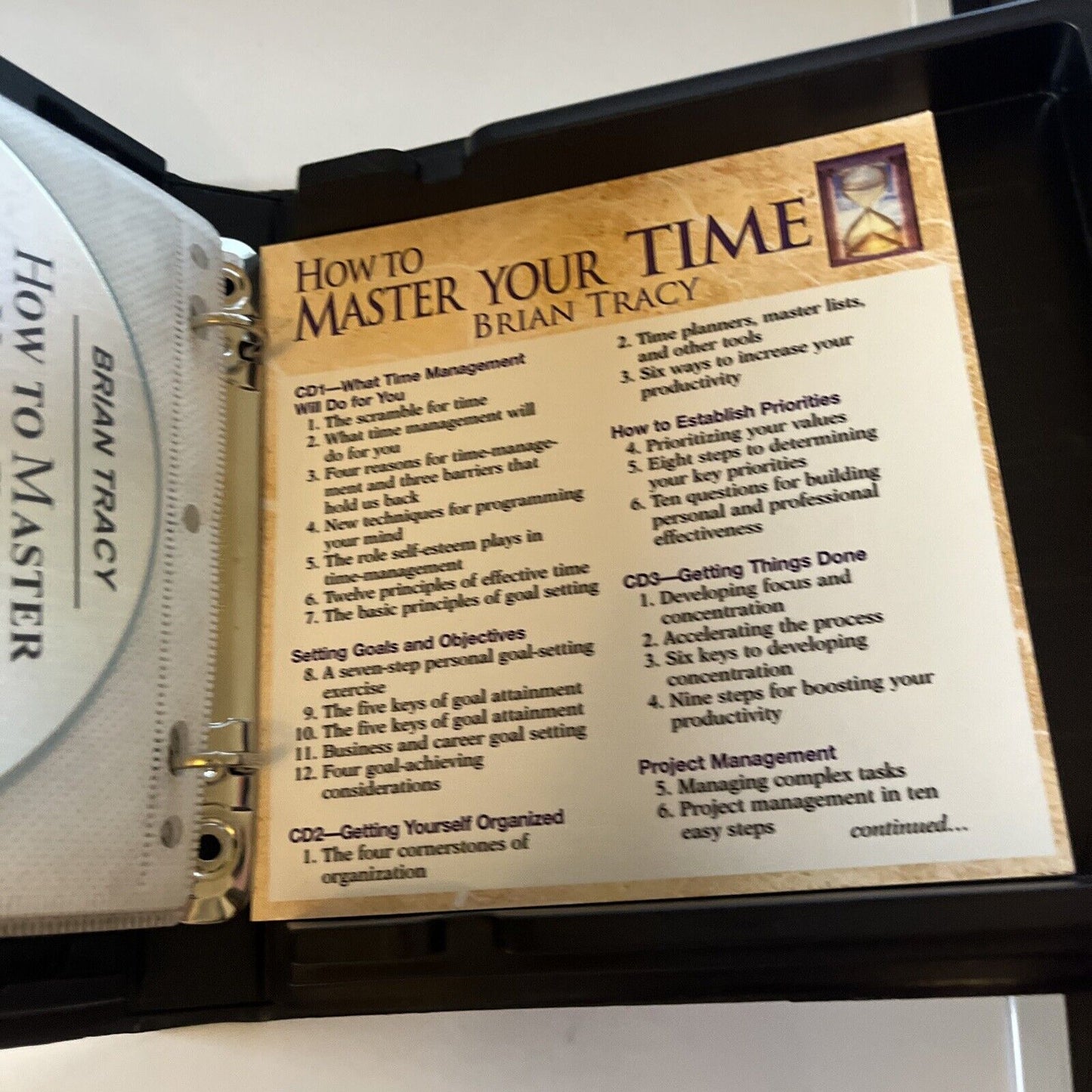 Brian Tracy - How To Master Your Time (Audio CD, 1989, 6-Disc)