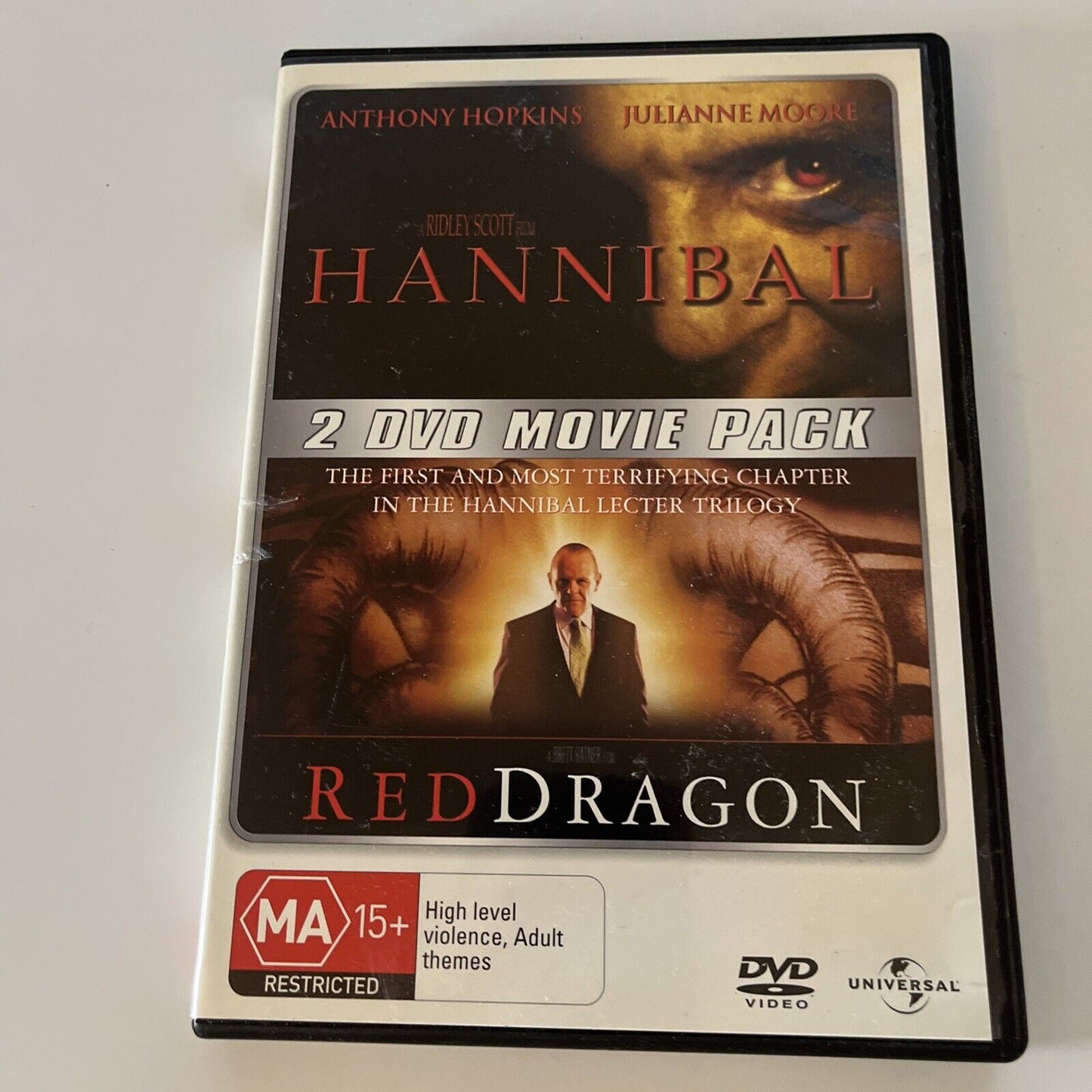 Red Dragon / Hannibal (DVD, 2002, 2-Disc) Anthony Hopkins Region 4 &2