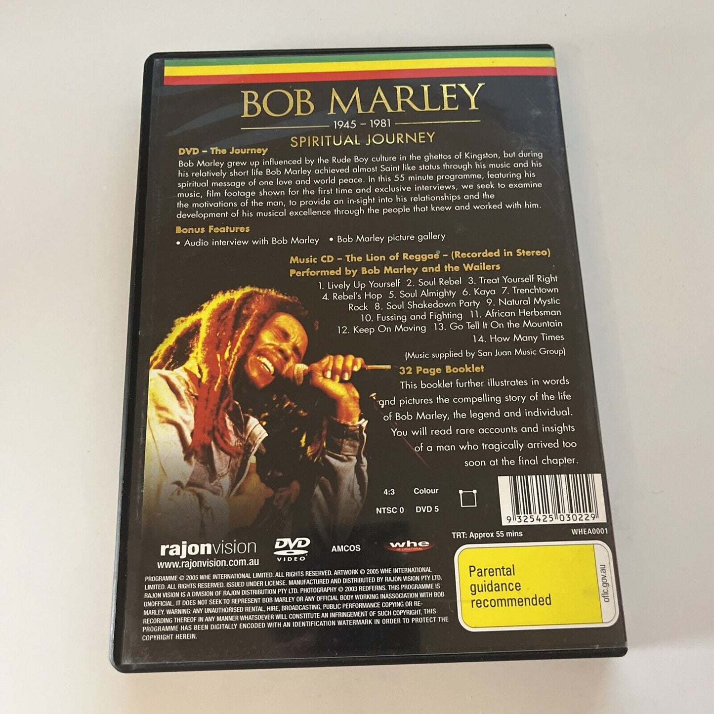 Bob Marley - Spiritual Journey (DVD + CD, 2-Disc) All Regions
