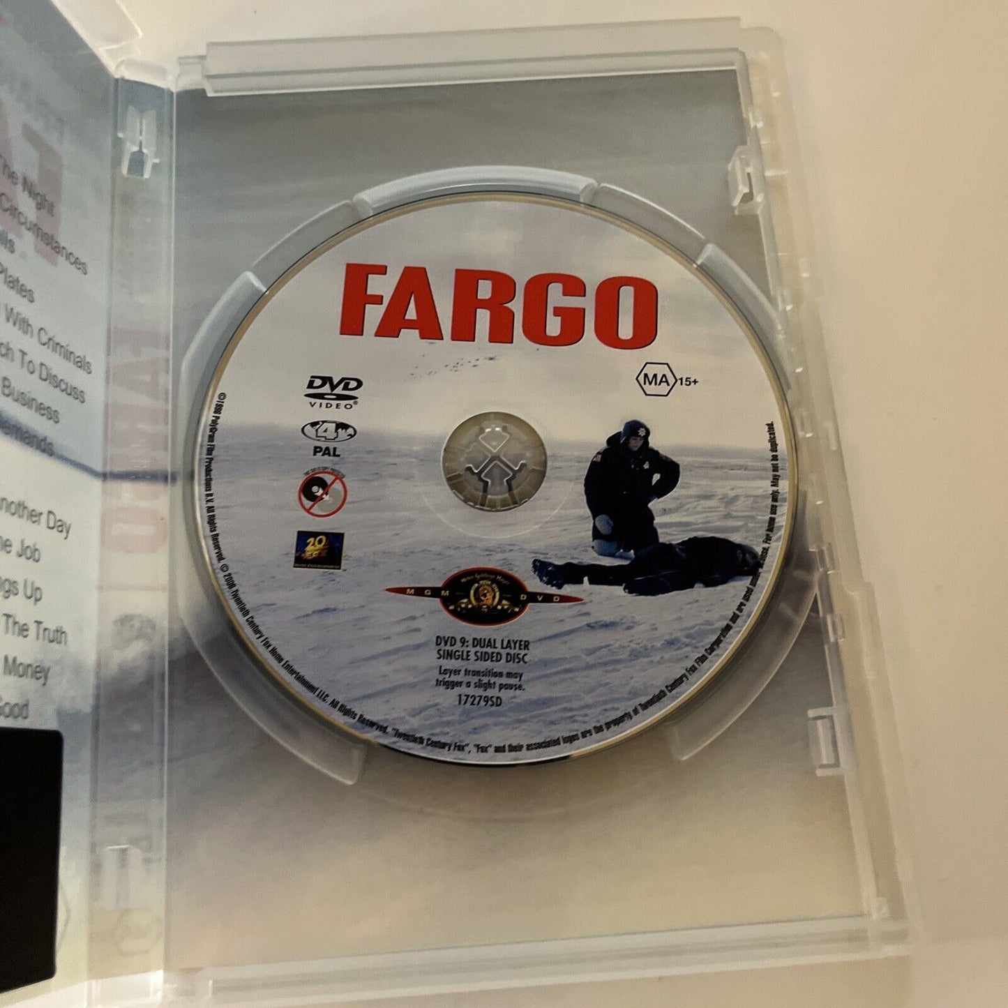 Fargo - Special Edition (DVD, 1996) Frances Mcdormand, Steve Boscemi Region 4