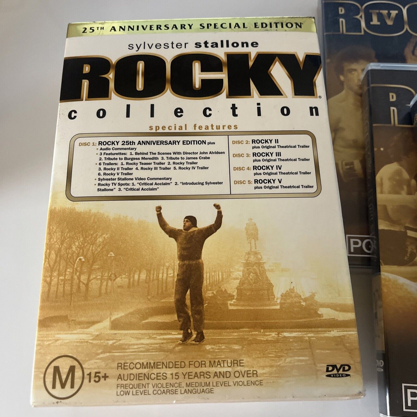 Rocky Collection - 25th Anniversary Special Edition (DVD, 2005, 5-Disc) Region 4