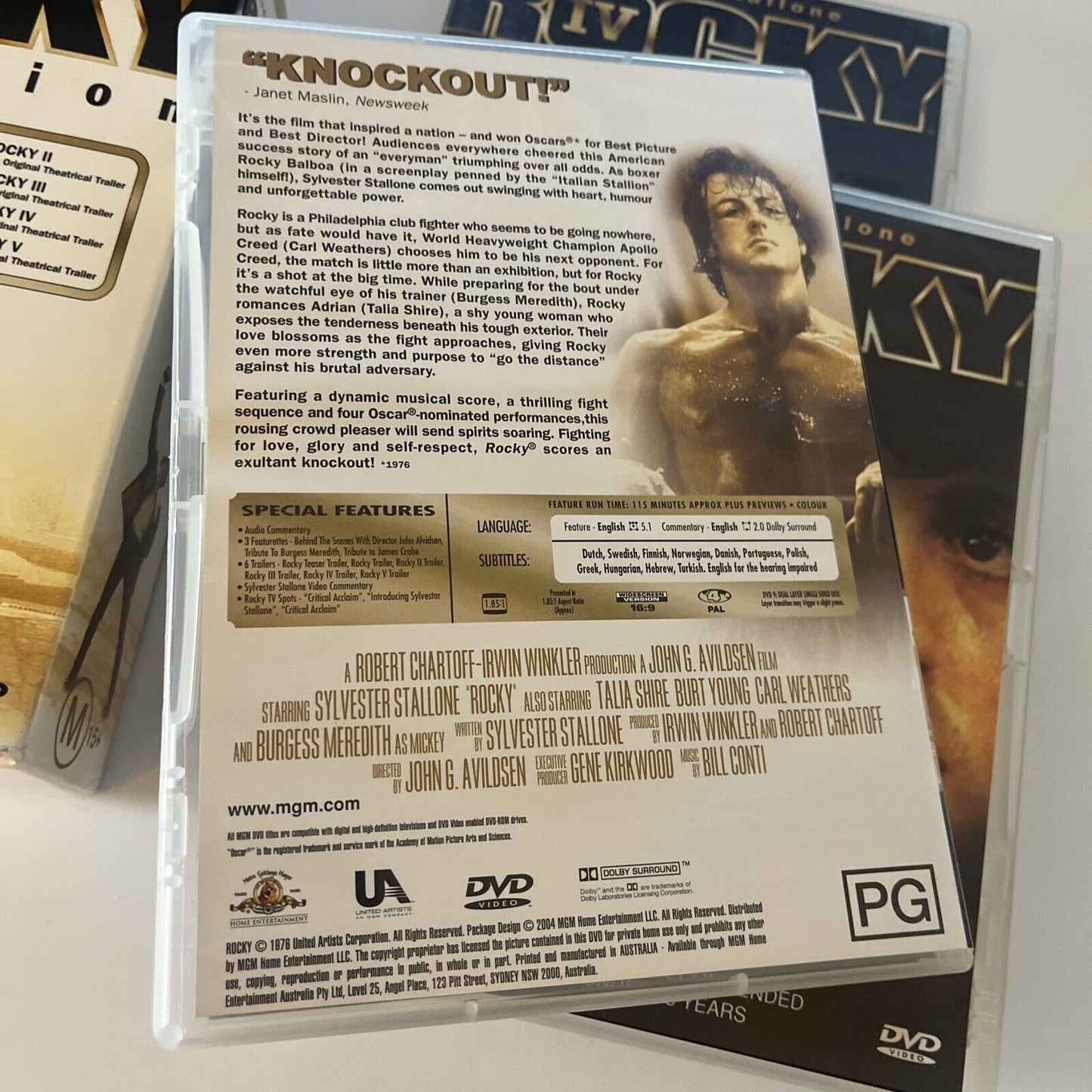 Rocky Collection - 25th Anniversary Special Edition (DVD, 2005, 5-Disc) Region 4