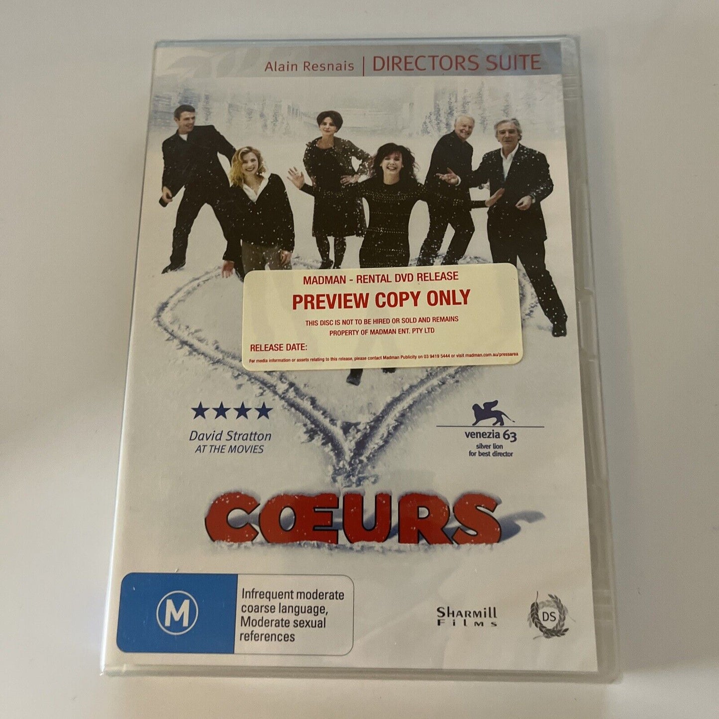 Coeurs - Promo Version (DVD, 2006) Region 4 *New Sealed*