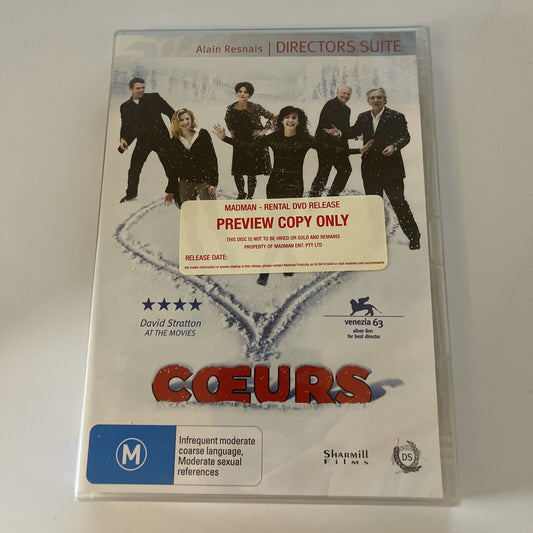 Coeurs - Promo Version (DVD, 2006) Region 4 *New Sealed*