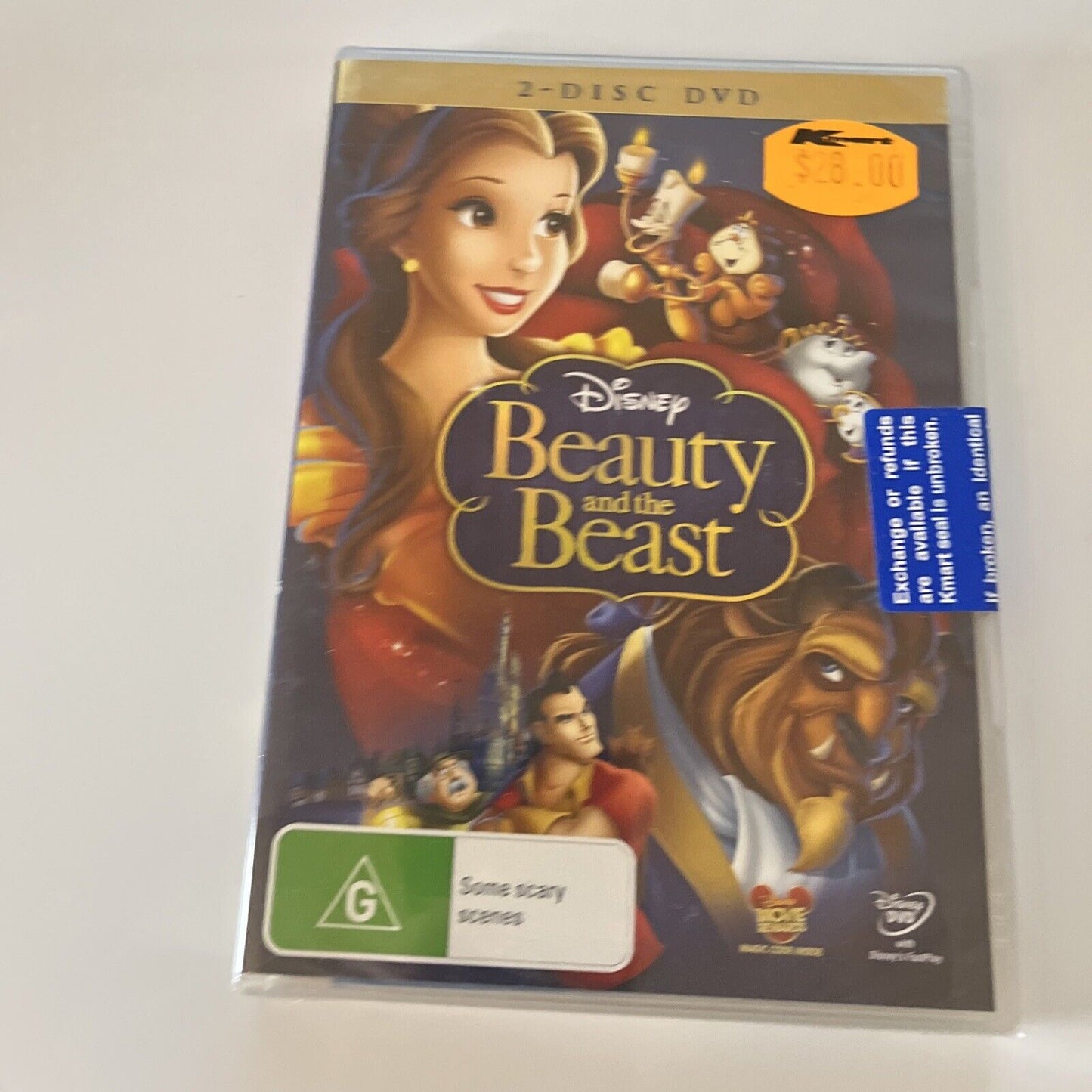 Beauty And The Beast (DVD, 1991, 2-Disc) Region 4 *New Sealed*