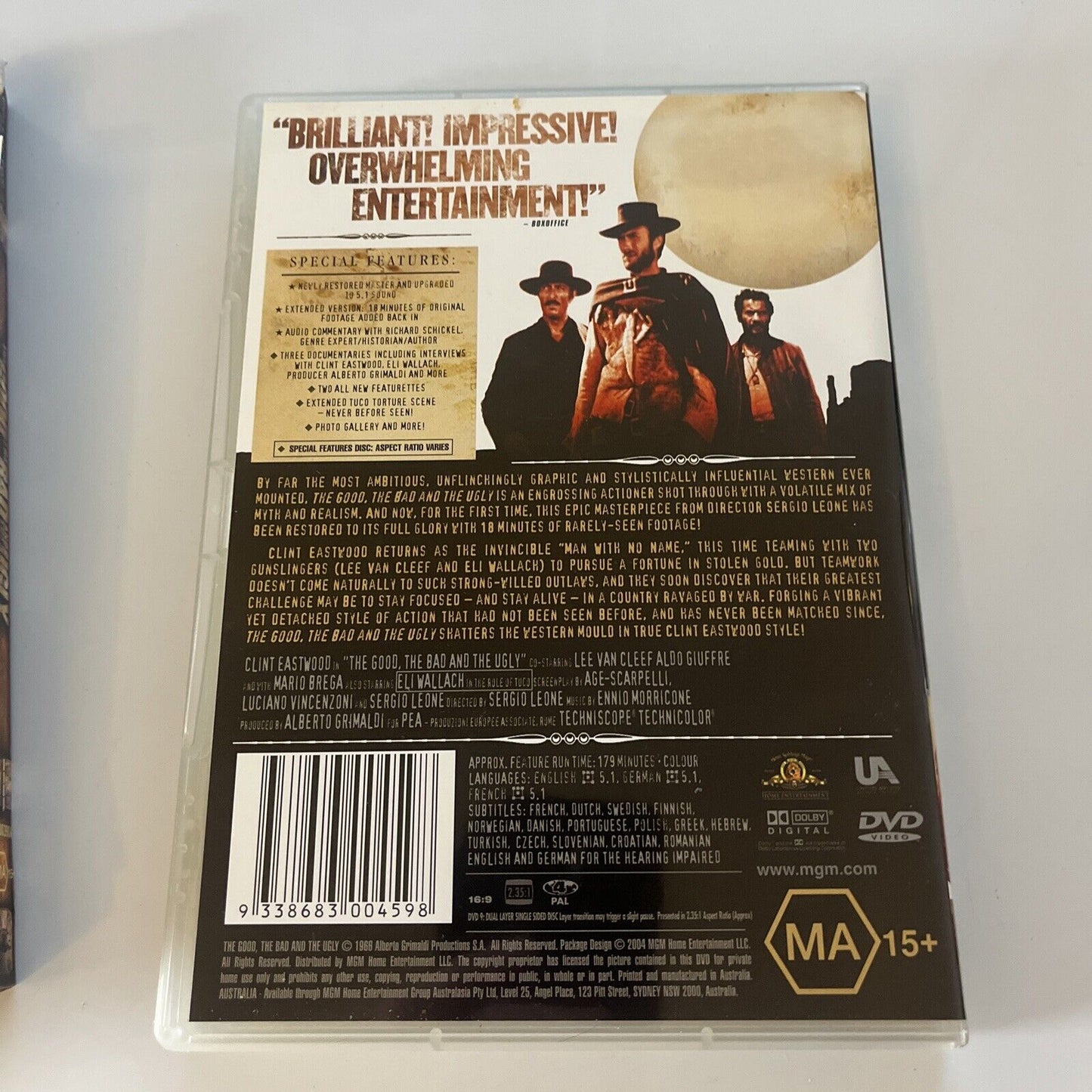 The Good, The Bad And The Ugly - Collectors Edition (DVD, 1967) Collectors Card