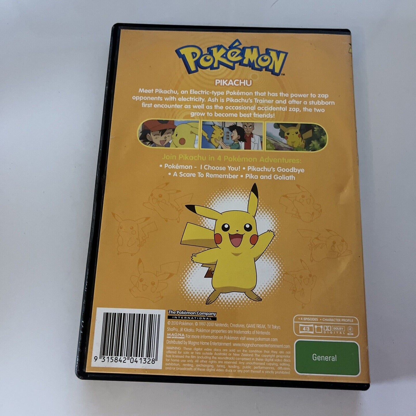 Pokemon - All-Stars: Pikachu (DVD, 2010)  Region 4