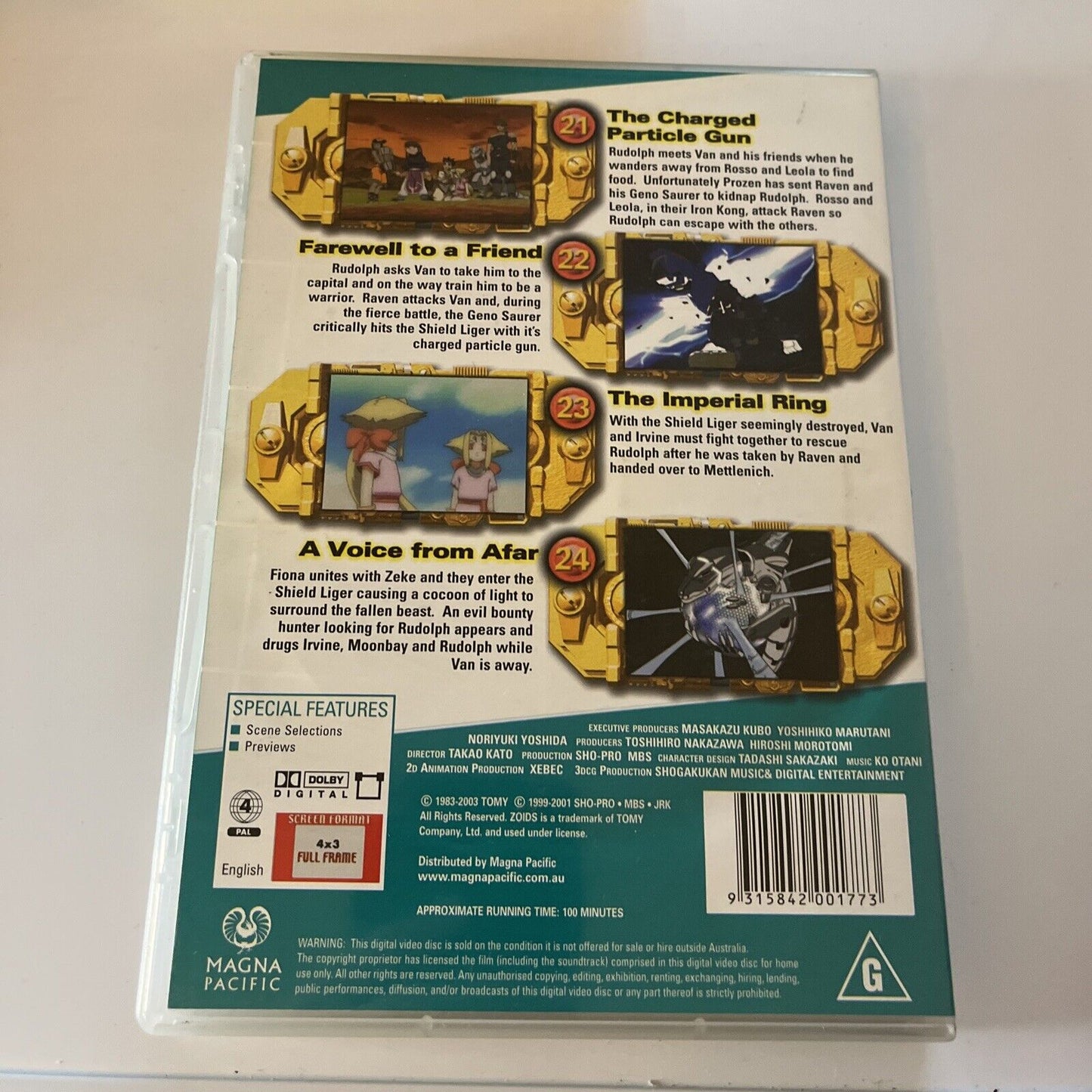 Zoids: Chaotic Century Volume 1.1, 1.6, 1.3, 1.9, 1.5 DVD Region 4