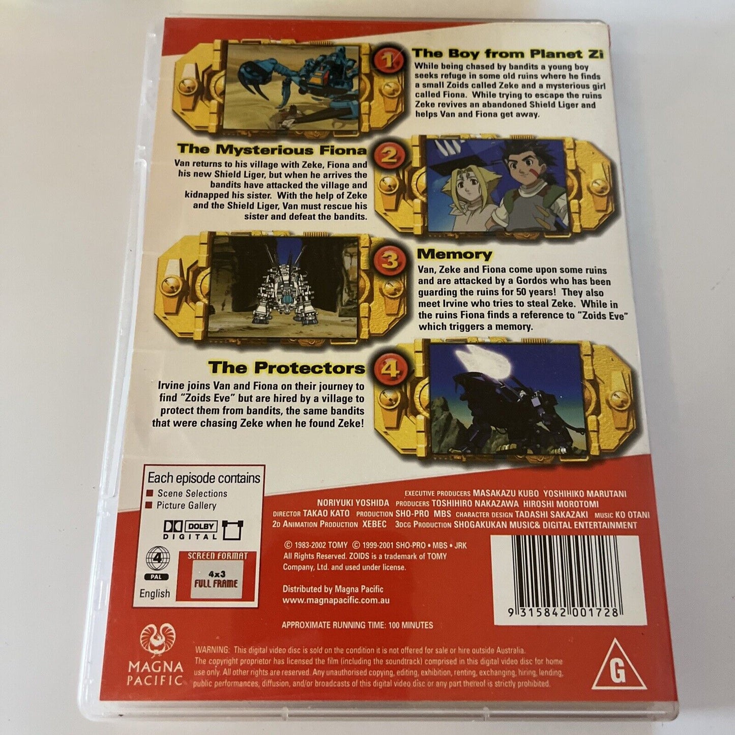 Zoids: Chaotic Century Volume 1.1, 1.6, 1.3, 1.9, 1.5 DVD Region 4