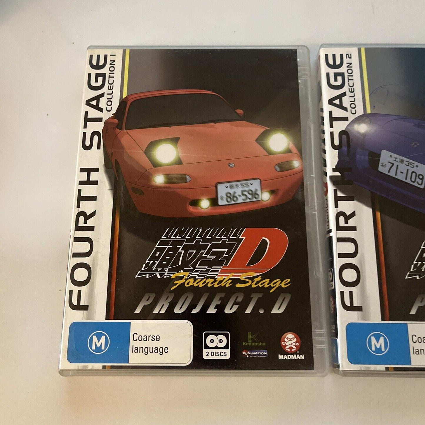 Initial D - 4th Stage : Collection 1 & 2 (DVD, 2004, 4-Disc) Region 4