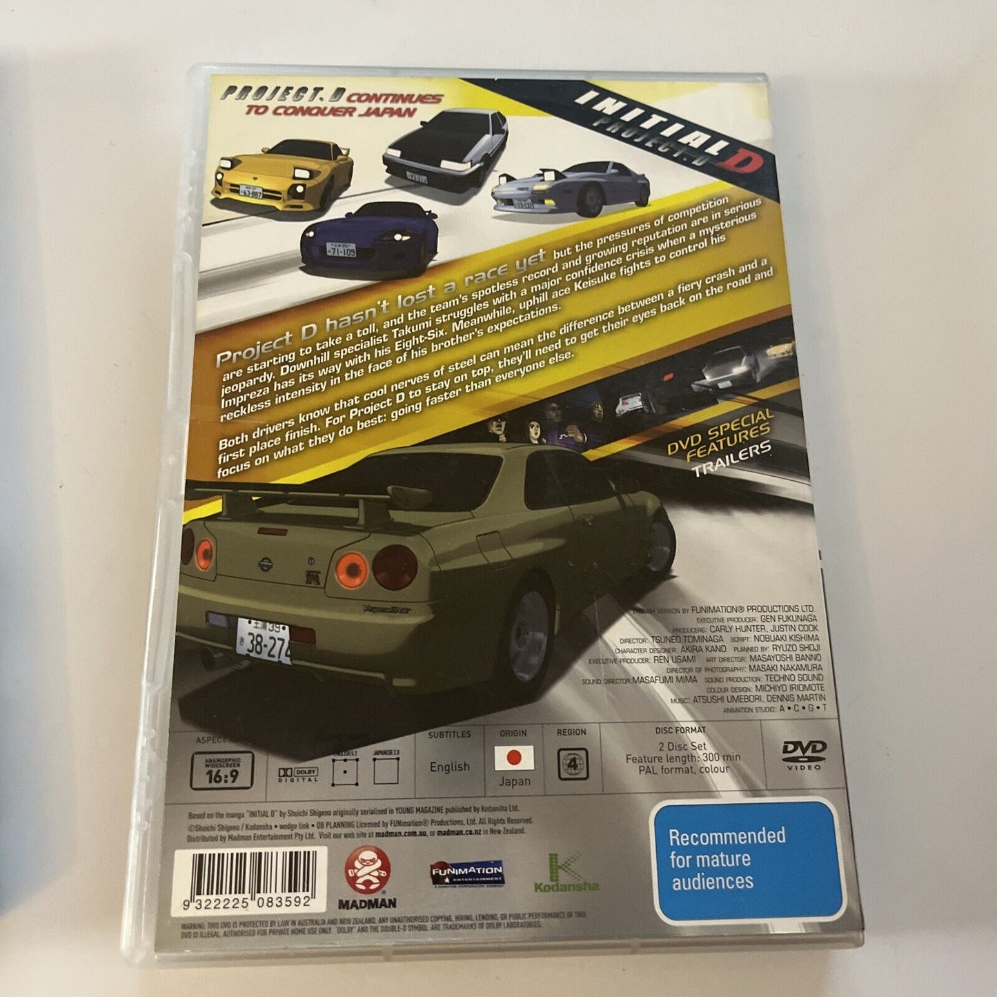 Initial D - 4th Stage : Collection 1 & 2 (DVD, 2004, 4-Disc) Region 4