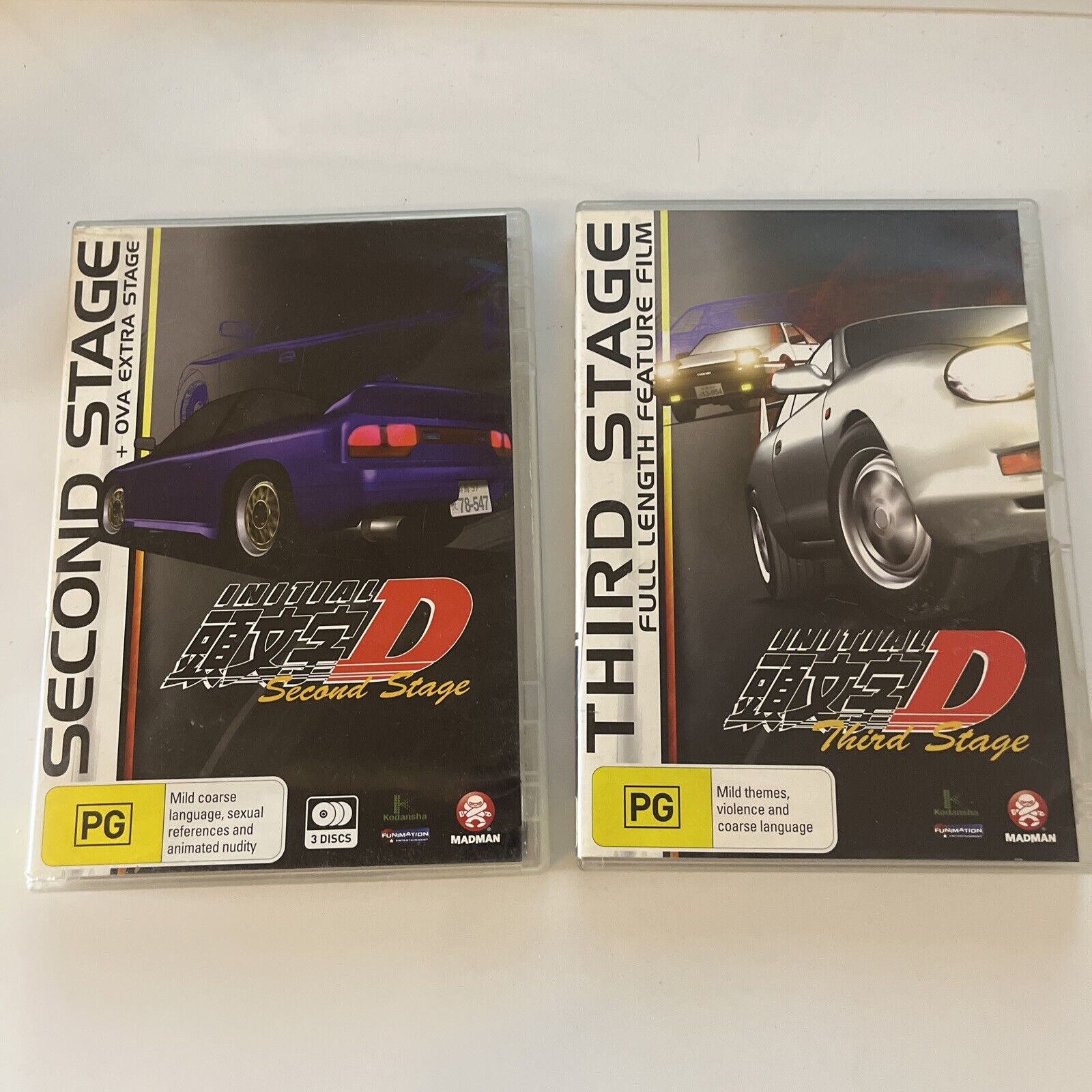 Initial D 2nd & 3rd Stage Film (DVD, 2004, 4-Disc) Region 4