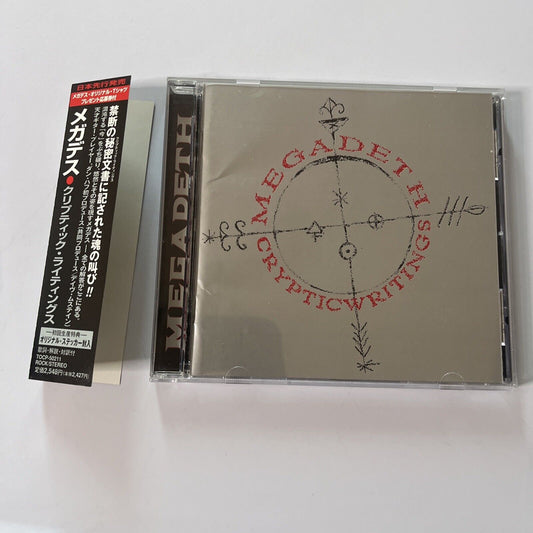Megadeth - Cryptic Writing (CD, 1997) Tocp-50211 Obi Japan