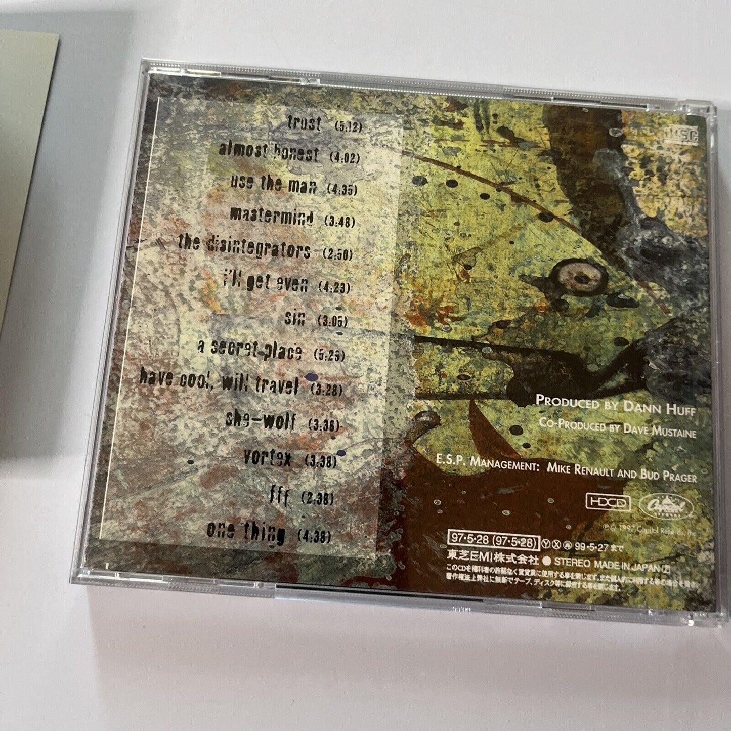 Megadeth - Cryptic Writing (CD, 1997) Tocp-50211 Obi Japan