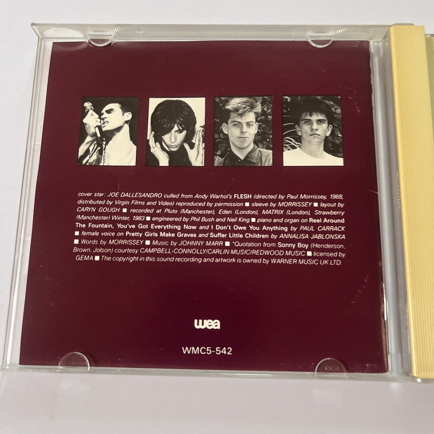 The Smiths By The Smiths (CD, 1984) WMC5-542 Japan