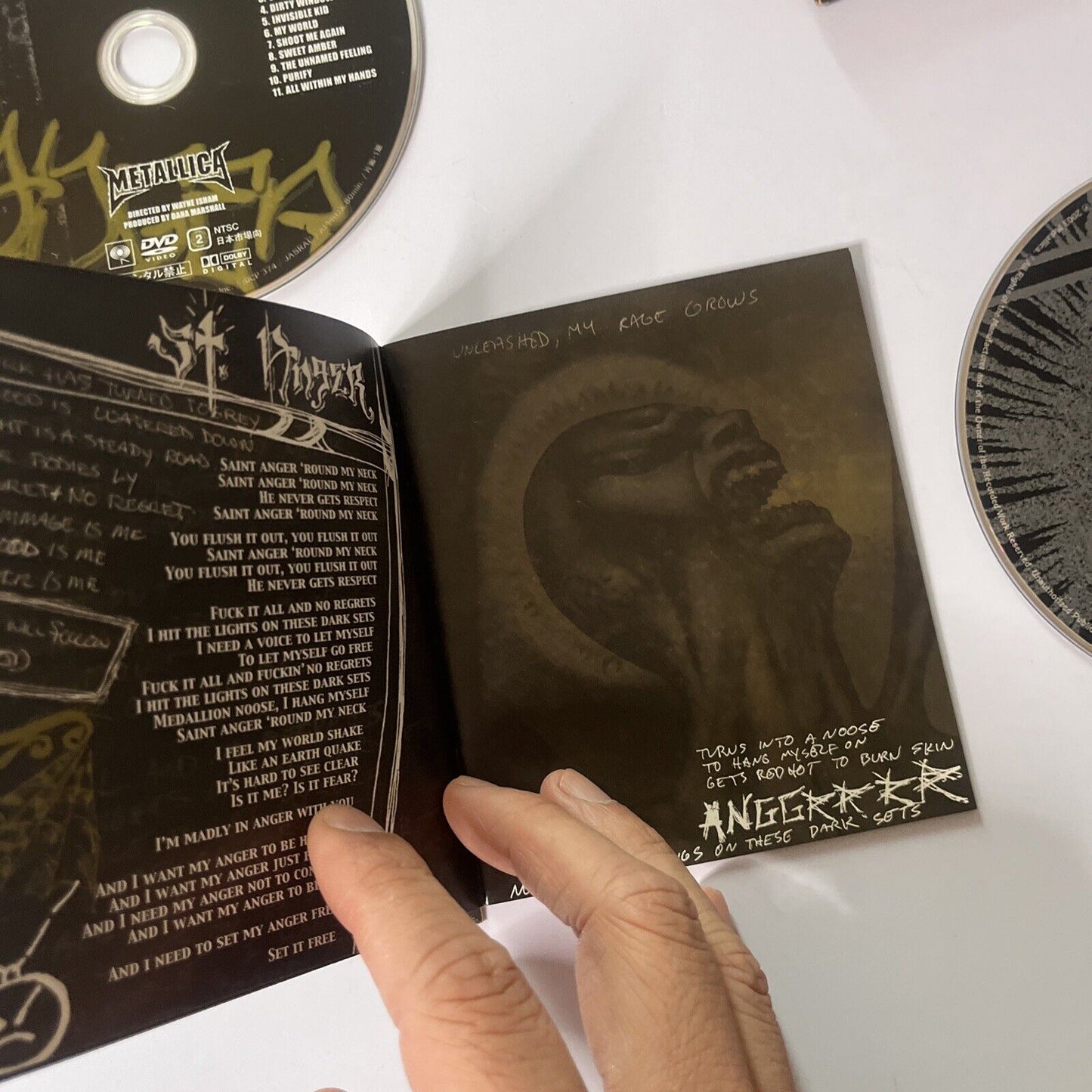 Metallica - St. Anger (CD + DVD, 2003, 2-Disc) Booklet Japan Sicp-3734 Digipak