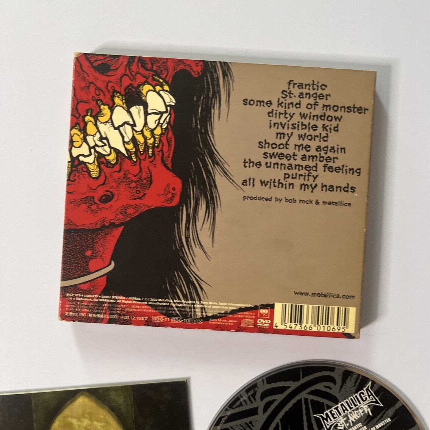 Metallica - St. Anger (CD + DVD, 2003, 2-Disc) Booklet Japan Sicp-3734 Digipak