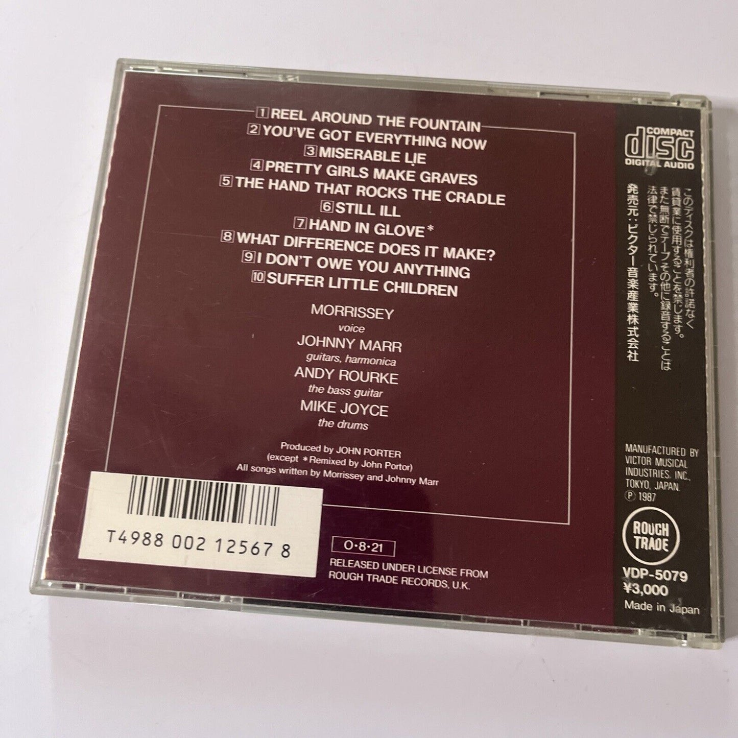 The Smiths By The Smiths (CD, 1987) Japan Vdp-5079