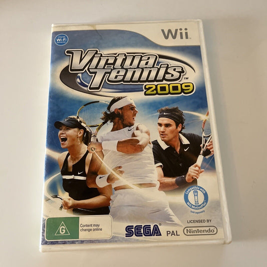 Virtua Tennis 2009 Nintendo Wii Game AUS PAL