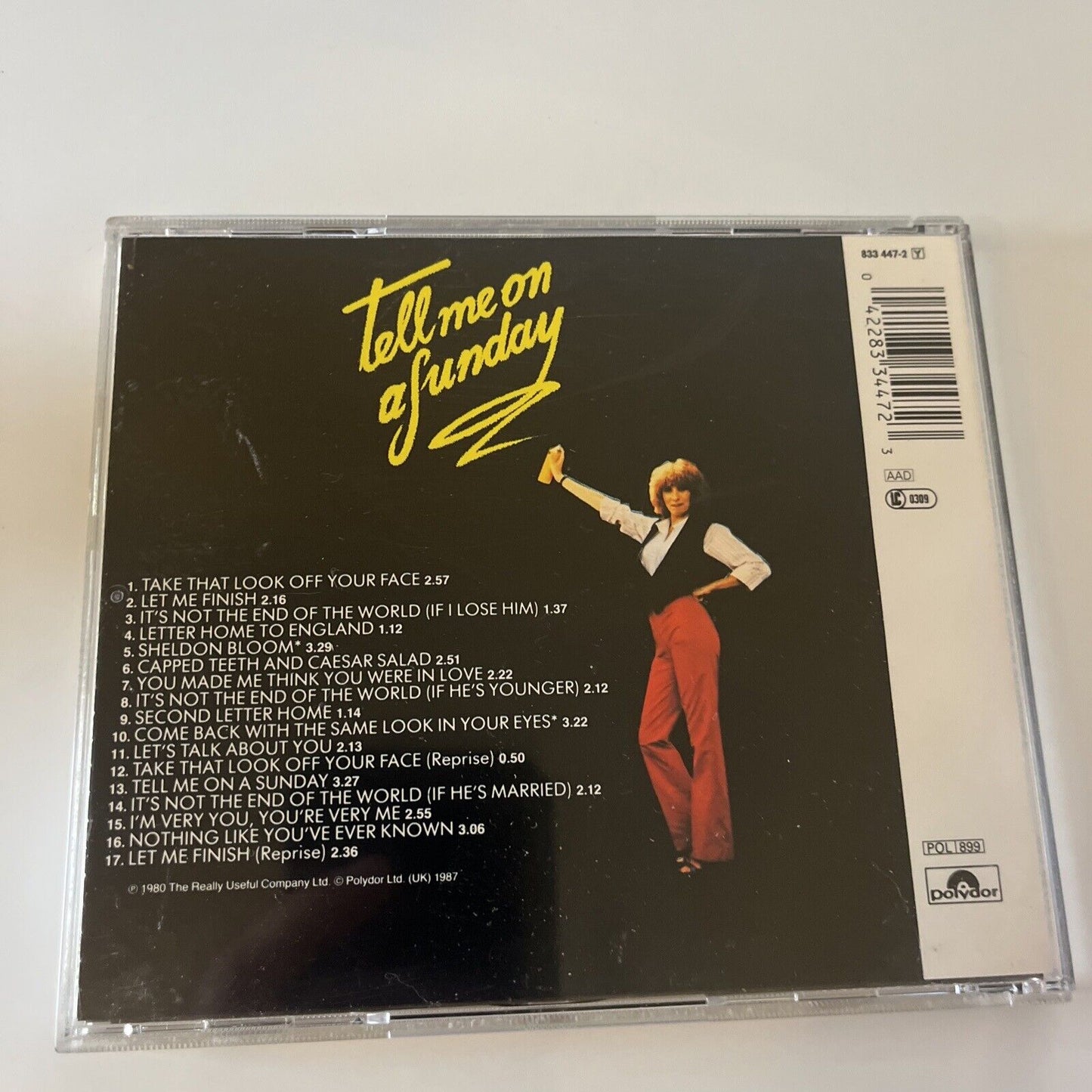 Marti Webb - Tell Me on a Sunday (CD, 1980)