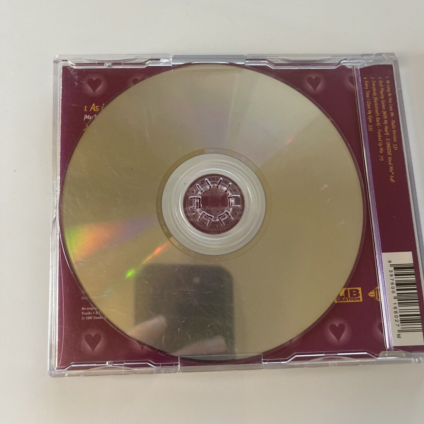 Backstreet Boys - As Long As You Love Me (CD, 1997) Single