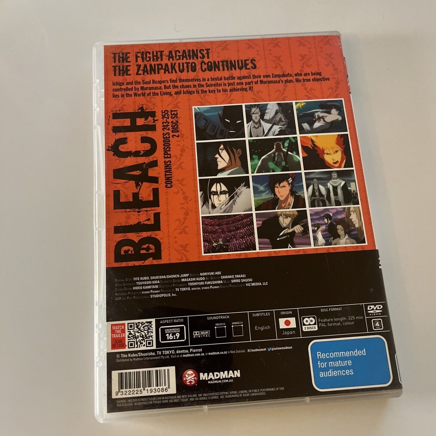 Bleach - Collection 18: Eps 243-255 (DVD, 2010, 2-Disc) Region 4