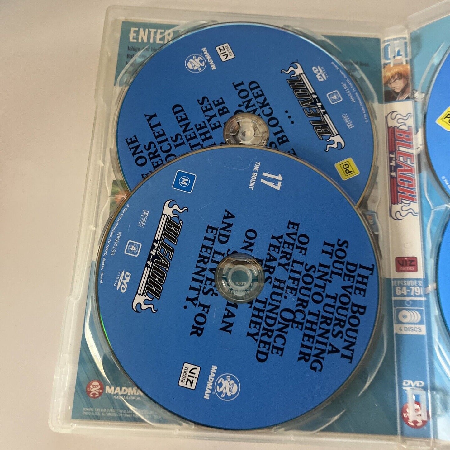 Bleach : Collection 4 - Episodes 64-79 (DVD, 2004, 4-Disc) Region 4