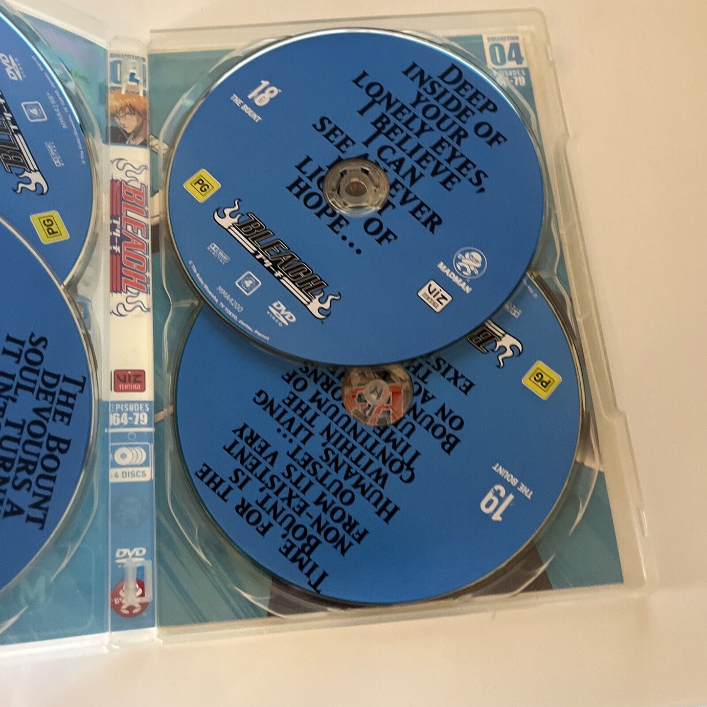 Bleach : Collection 4 - Episodes 64-79 (DVD, 2004, 4-Disc) Region 4