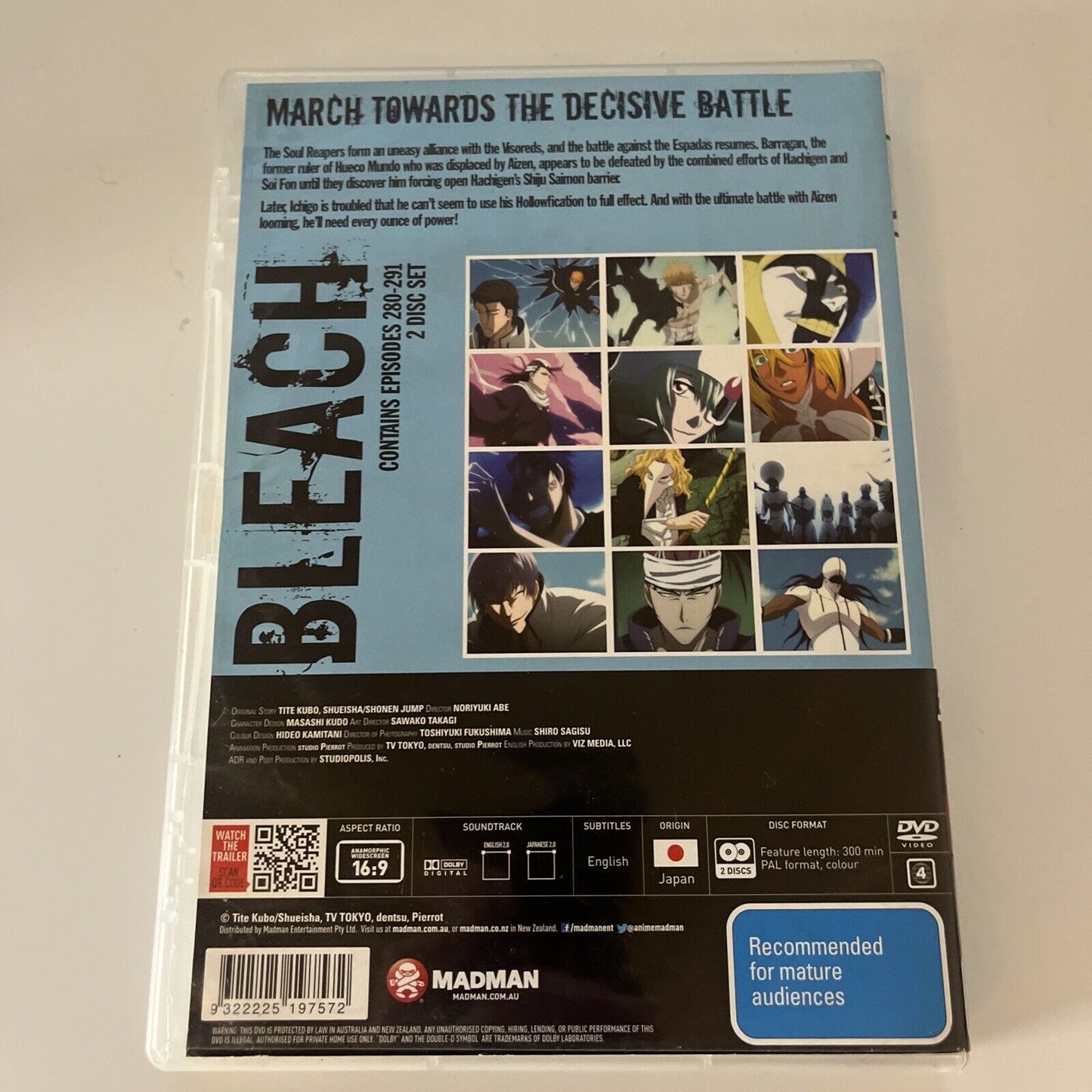 Bleach : Collection 21 : Eps 280-291 (DVD, 2010, 2-Disc) Region 4