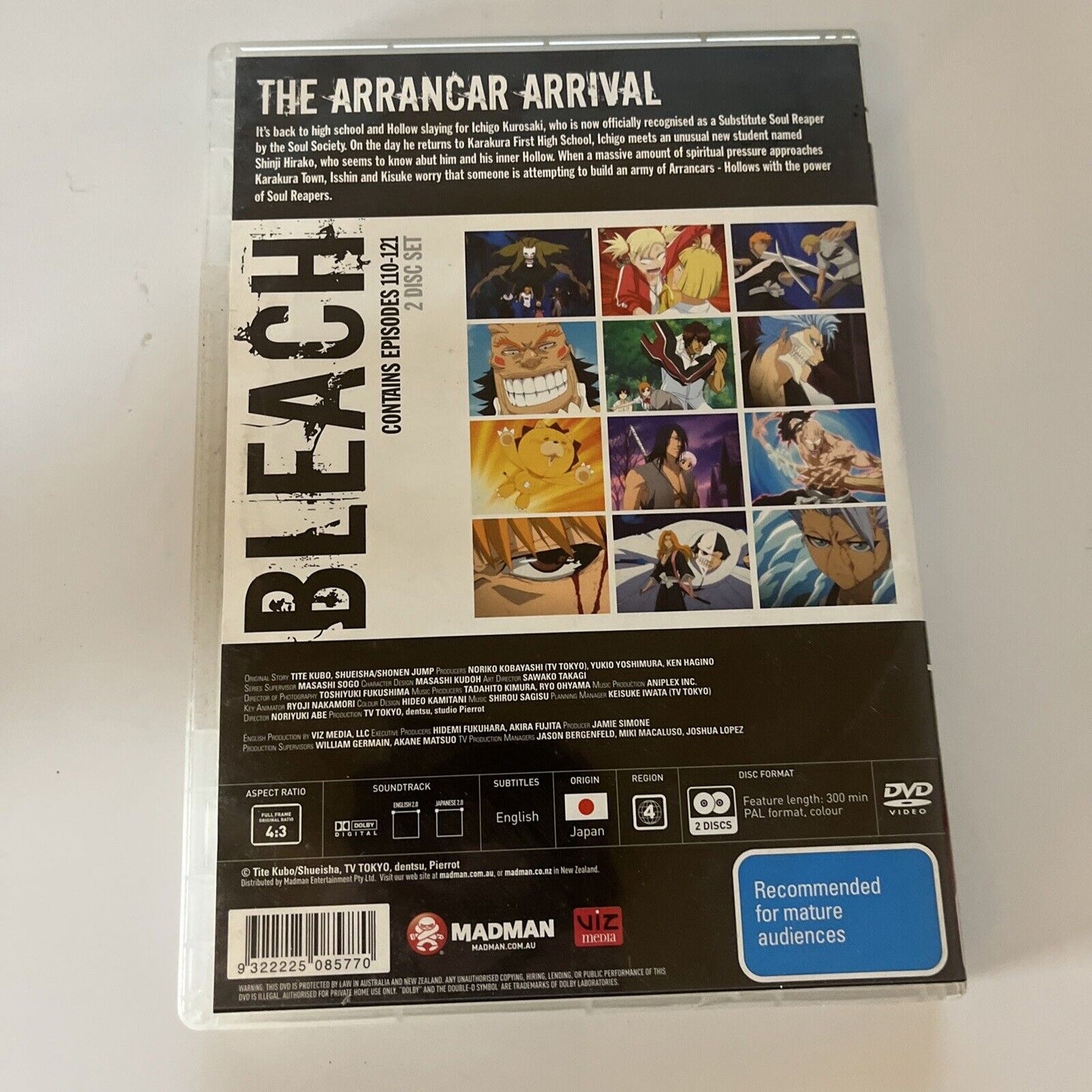 Bleach : Collection 7 Episodes 110-121 (DVD, 2004, 2-Disc) Region 4