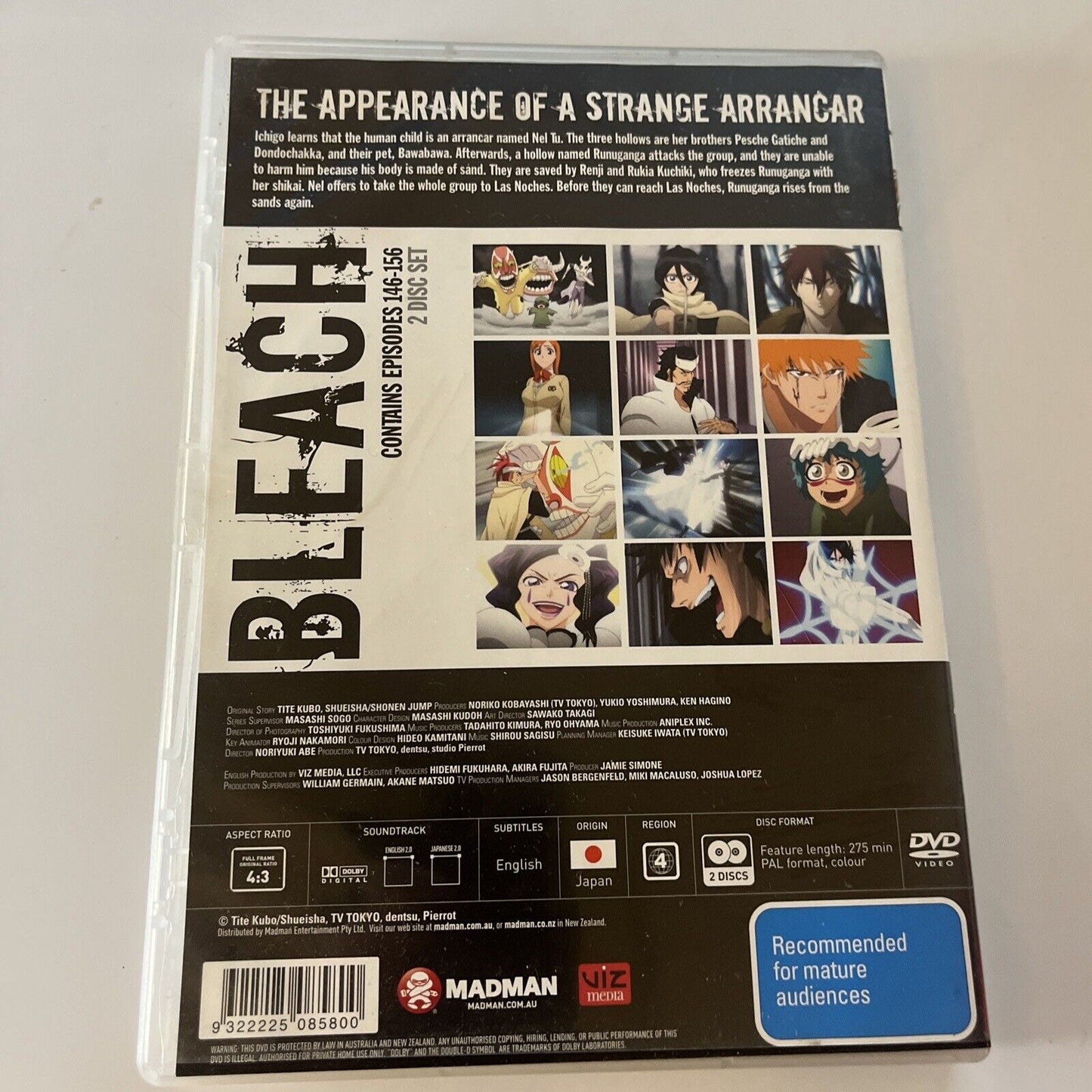 Bleach : Collection 10 Episodes 146-156 (DVD, 2004, 2-Disc) Region 4