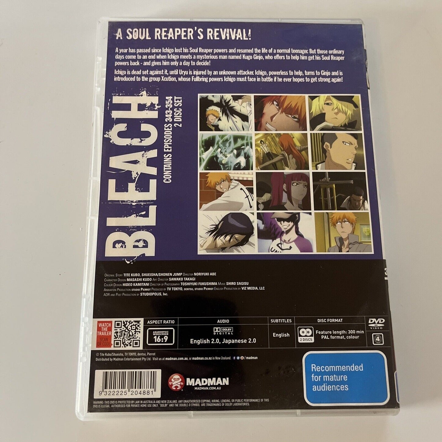 Bleach : Collection 26 : Eps 343-354 (DVD, 2013, 2-Disc) Region 4