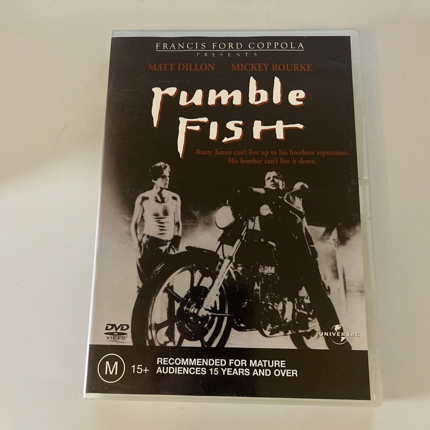 Rumble Fish (DVD, 1983) Nicolas Cage, Matt Dillon, Dennis Hopper NEW Region 4 &2
