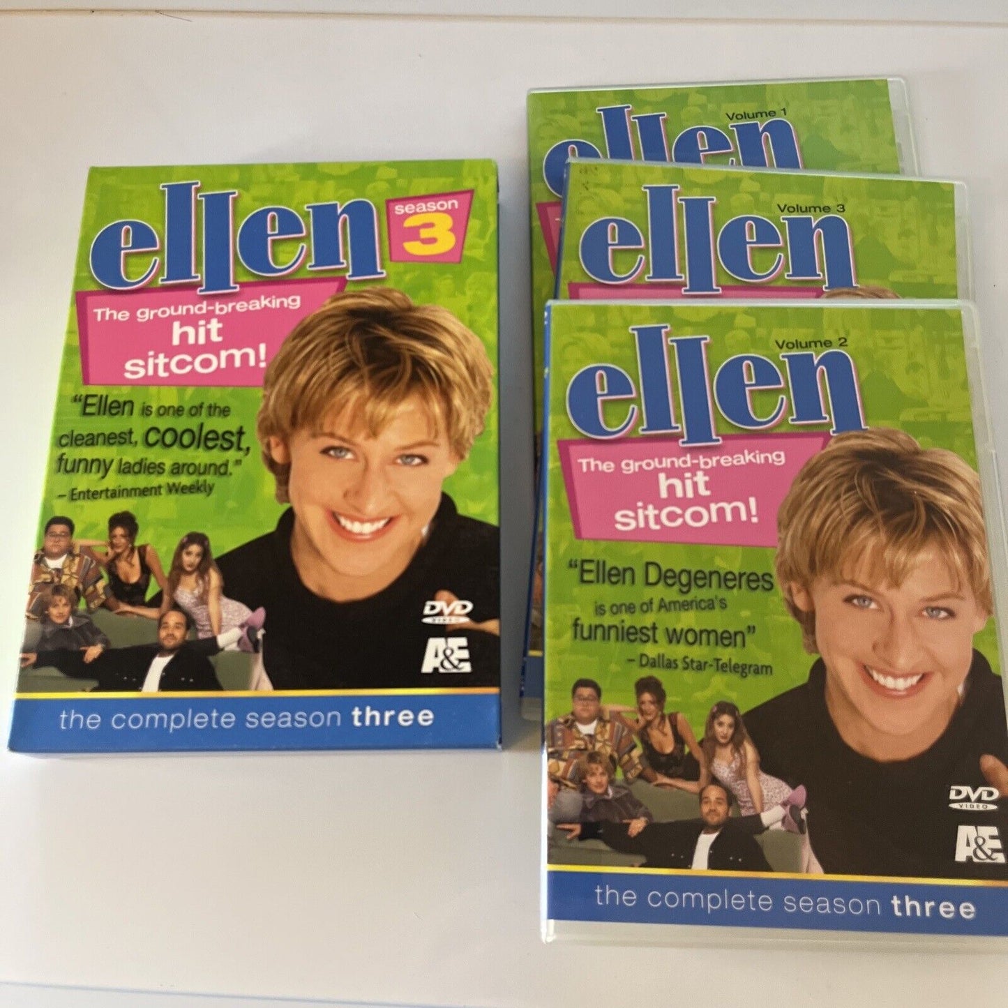 Ellen : Series 3 (DVD, 2006, 3-Disc) Ellen DeGeneres All Regions