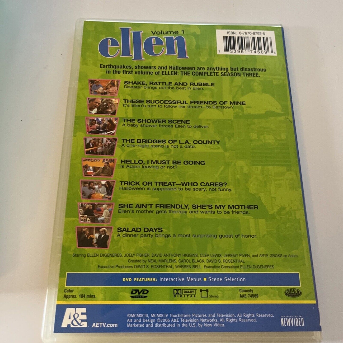 Ellen : Series 3 (DVD, 2006, 3-Disc) Ellen DeGeneres All Regions