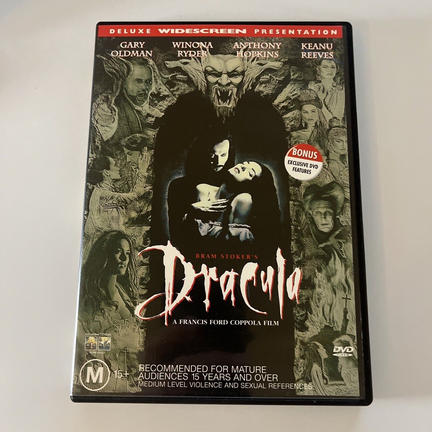 Bram Stoker's Dracula (DVD, 1992) Keanu Reeves, Anthony Hopkins Region 4