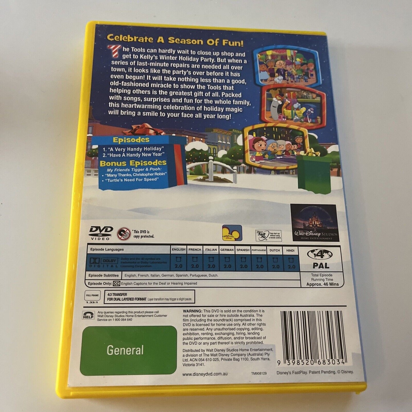 Handy Manny - A Very Handy Holiday (DVD, 2010) Region 4