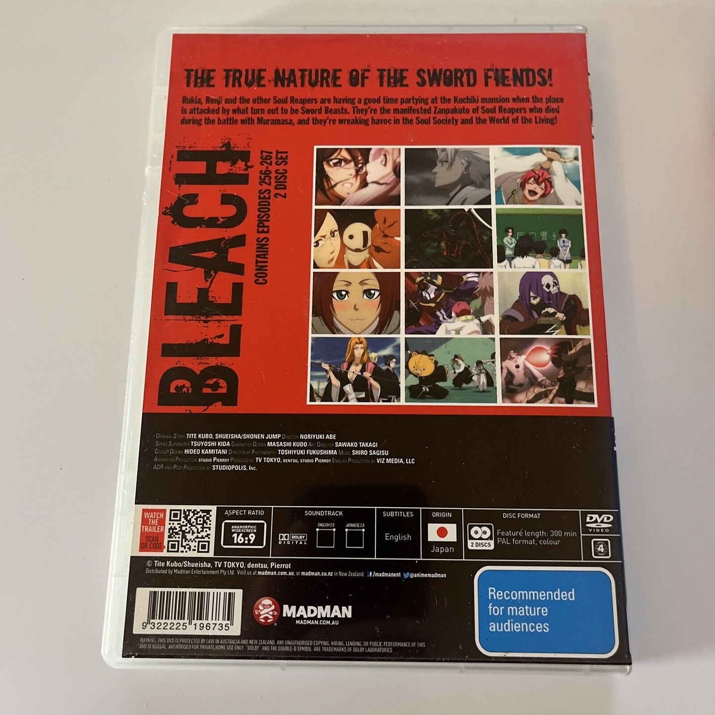 Bleach : Collection 19 : Eps 256-267 (DVD, 2010, 2-Disc) Region 4