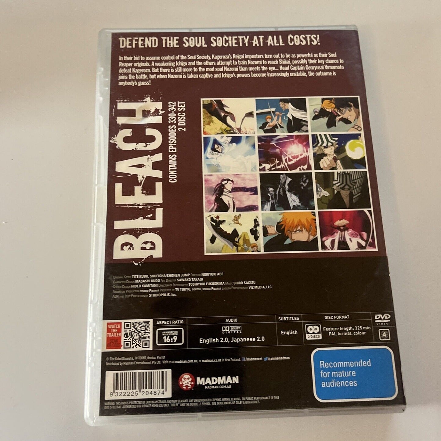 Bleach : Collection 25 : Eps 330-342 (DVD, 2013, 2-Disc) Region 4