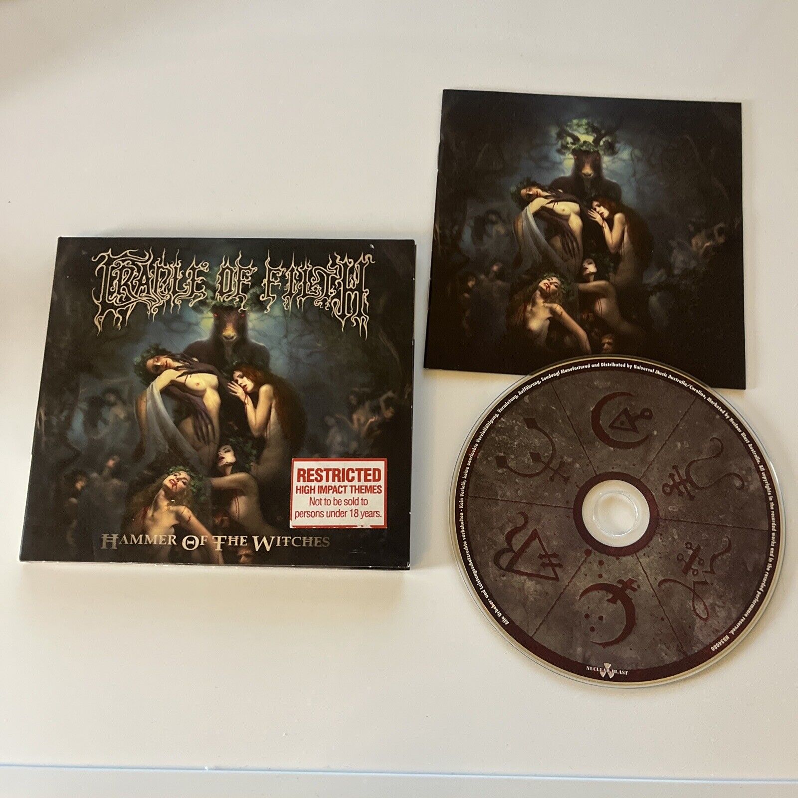 Cradle Of Filth - Hammer Of The Witches (CD, 2015) – Retro Unit