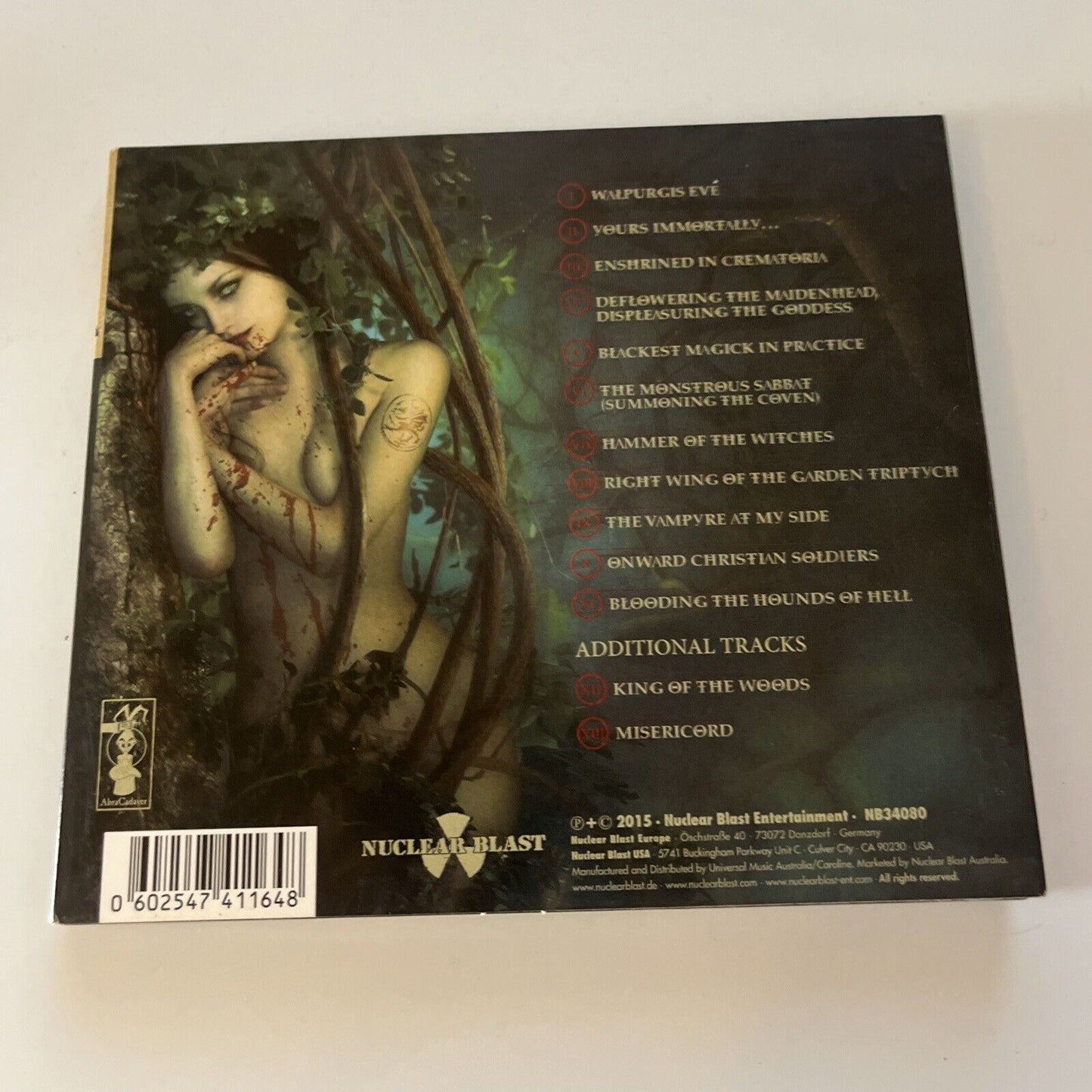 Cradle Of Filth - Hammer Of The Witches (CD, 2015)