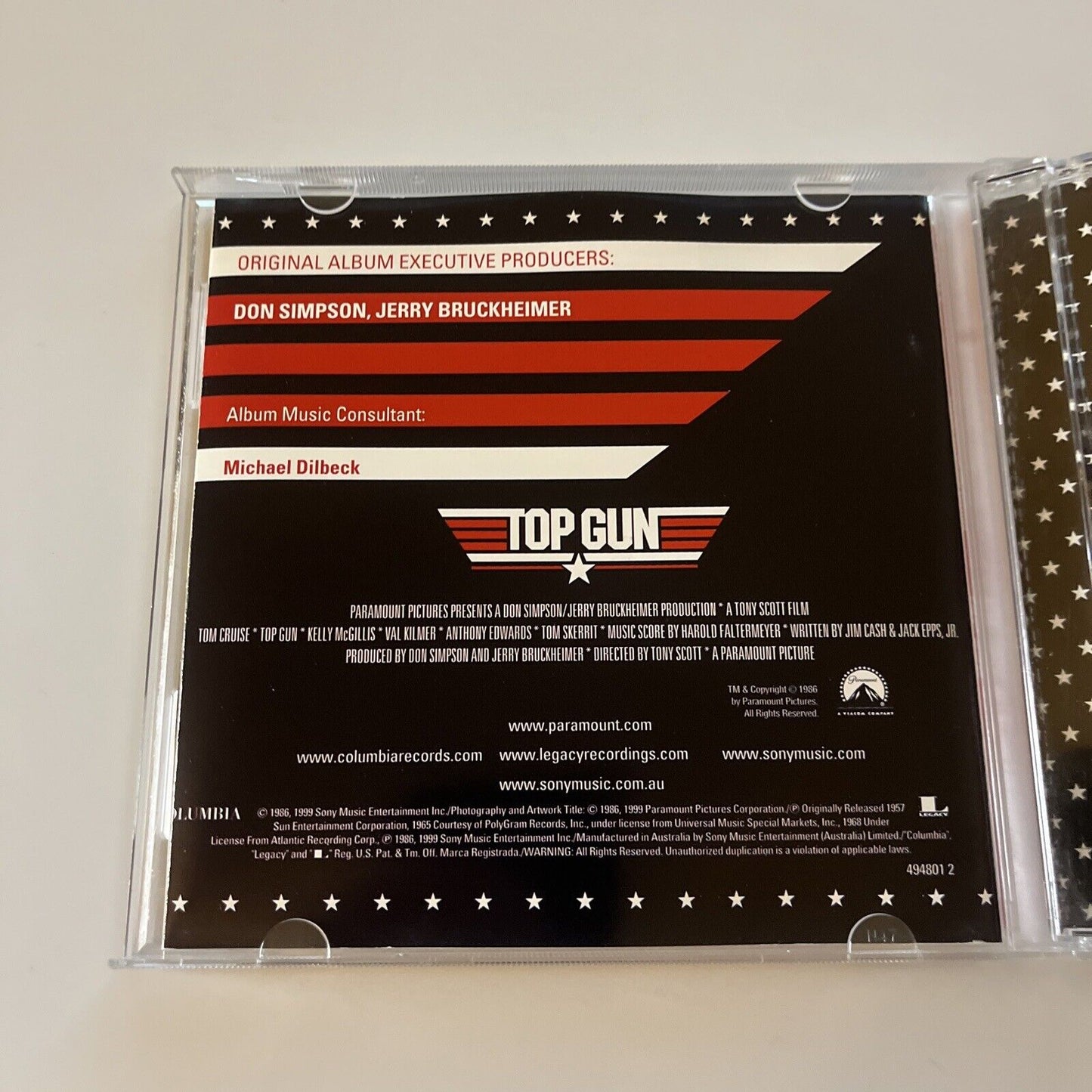 TOP GUN - Motion Picture Soundtrack Special Expanded Edition (CD, 1999)