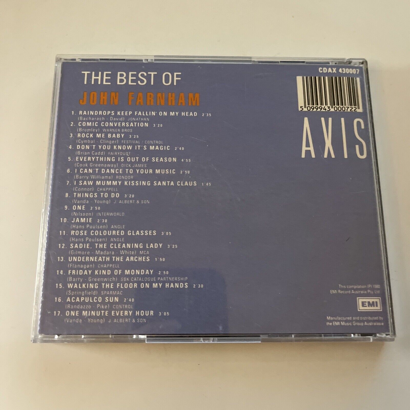 John Farnham The Best Of John Farnham CD 1980 Retro Unit john-farnham-the-best-of-john-farnham-cd-1980-retro-unit